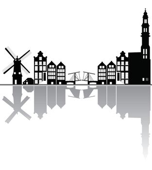 amsterdam skyline