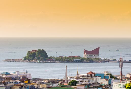 Floating Island in thai land