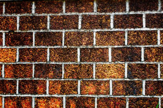 Brick The wall and the background texture