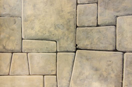 Painting with a brick background texture