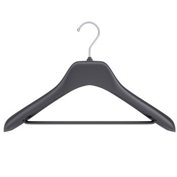 Plastic clothes hanger. Isolated render on a white background
