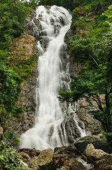 The waterfall sarika National Park, nakon-nayok thailand.