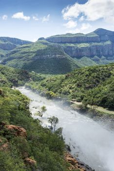 the swadini dam and blyde river the dragensberg as background
