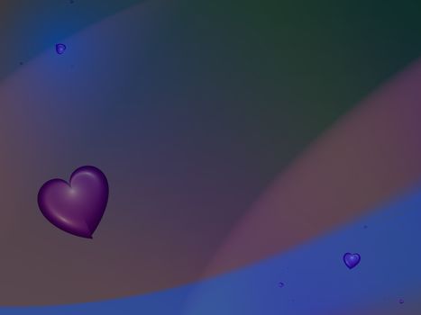 beautiful purple background with hearts