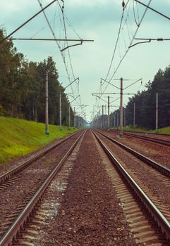 landscape with railroad