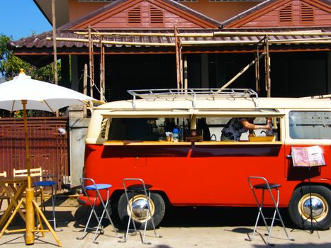 mini  bar that adapted from classic wolkwagen bus,Thailand