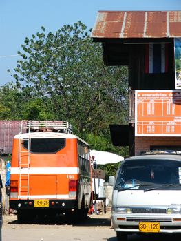 old bus station at Pai,Mae Hong Son,Thailand