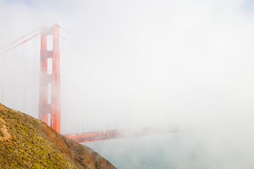 The Golden Gate Bridge in San Francisco bay