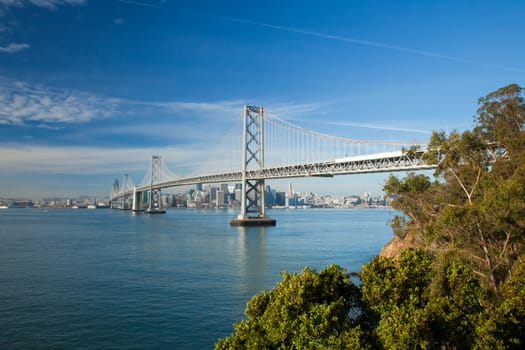 San Francisco City Panorama with Bay bridge