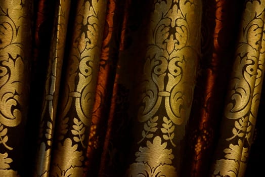 texture of antique silk fabric,shallow focus