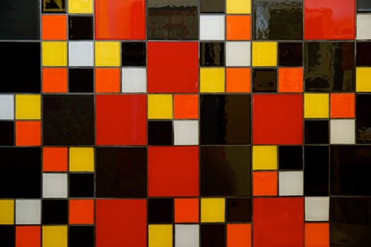 texture of mosaic glass tiles,shallow focus