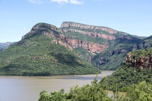 drakensberg in south africa near hoedspruit with clouds sky