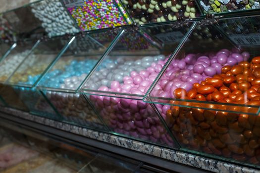 Sweet Candies in Candy Shop