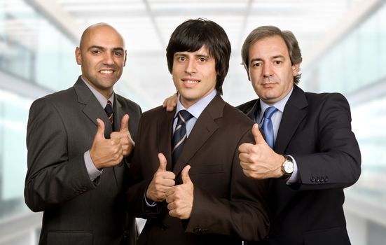 three young business men at the office