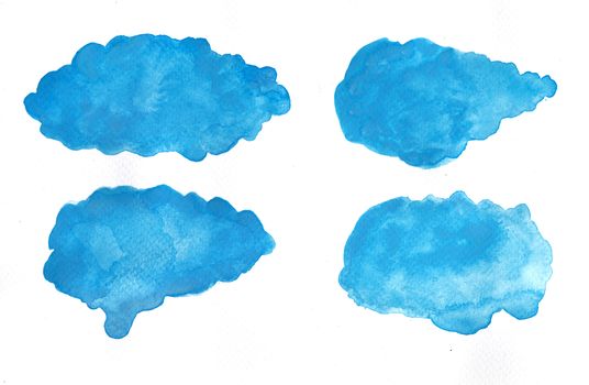 Paint Beautiful of watercolor clouds illustration