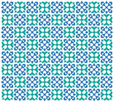 background or fabric Modern medieval blue and green color