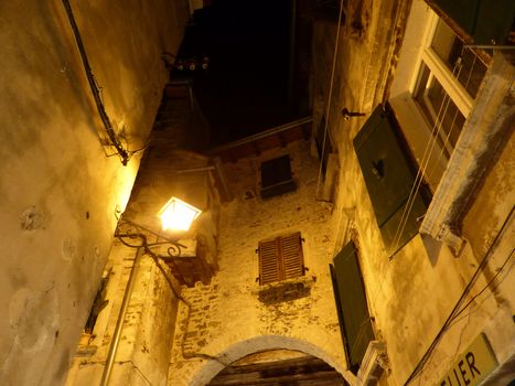 Rovinj, Croatia ��� September, 6: the cobbled streets of Rovinj on September 6, 2013. the streets of Rovinj have been chosen as set for novels by famous writers as Verne and Joyce because of the romantic uniqueness