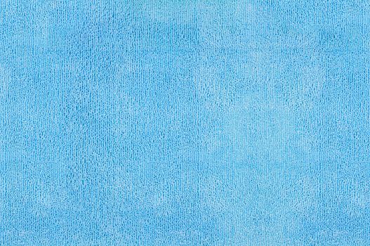 Closeup of blue microfiber fabric texture for background