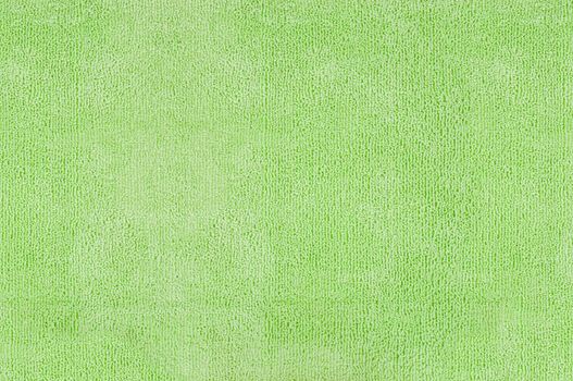 Closeup of green microfiber fabric texture for background