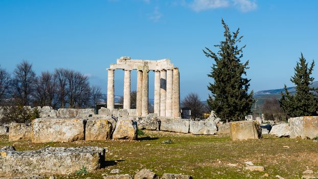 Zeus temple in the ancient Nemea, Greece