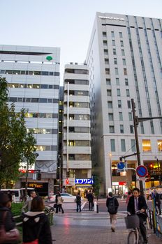 TOKYO - NOV 21: Akihabara district November 21, 2013 in Tokyo, Japan. The district is a major shopping area for electronic, computer, anime, games and otaku goods. 