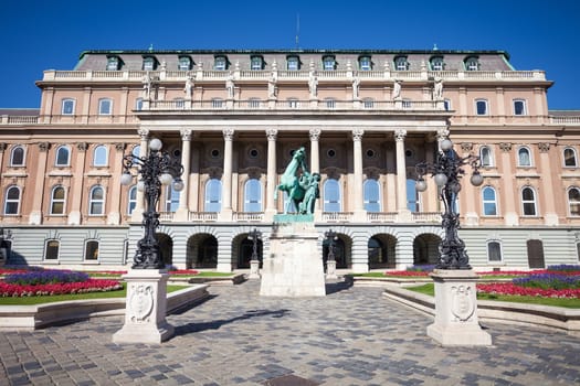 BUDAPEST, HUNGARY - AUGUST 2: Buda Castle building, Budapest Hungary