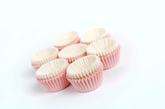 Stack of paper cupcake cups
