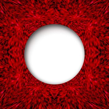 red abstract texture with round white centre