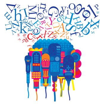 An abstract illustration on the concept of Viral Marketing