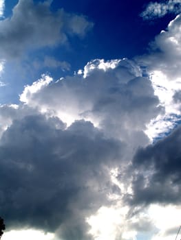 different colorful sky clouds set