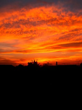 different colorful sky clouds set