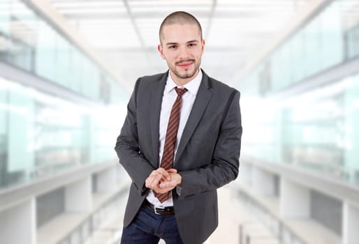 young business man portrait at the office