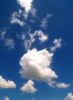 different colorful sky clouds set