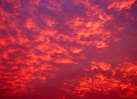different colorful sky clouds set