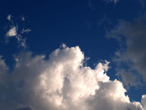 different colorful sky clouds set