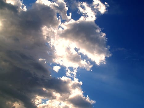 different colorful sky clouds set