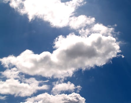 different colorful sky clouds set