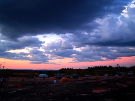 different colorful sky clouds set