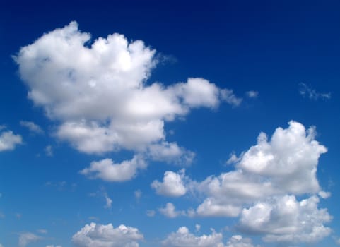 different colorful sky clouds set