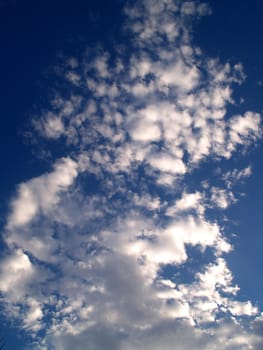 different colorful sky clouds set