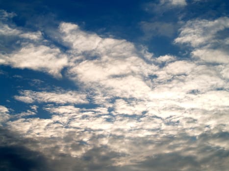 different colorful sky clouds set