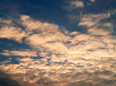 different colorful sky clouds set