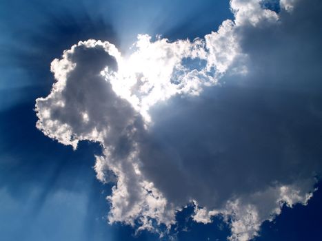 different colorful sky clouds set