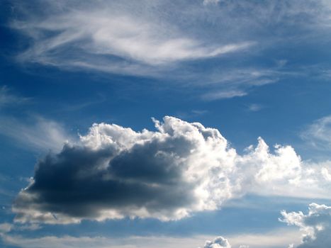 different colorful sky clouds set