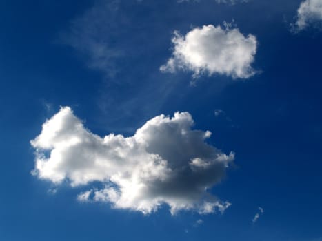different colorful sky clouds set