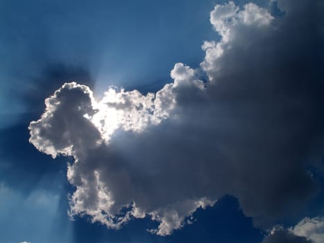 different colorful sky clouds set