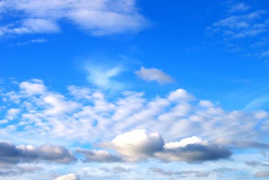 different colorful sky clouds set