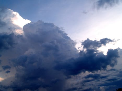 different colorful sky clouds set