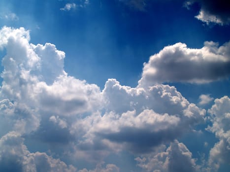 different colorful sky clouds set