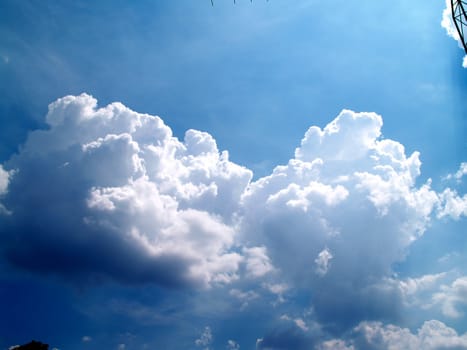 different colorful sky clouds set